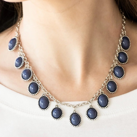 ❤️🔥5/$25❤️🔥 Make Some Roam Blue Necklace - Picture 1 of 3